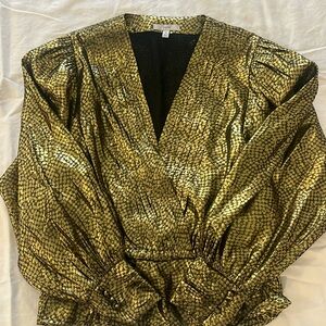 Joie Gold and Black top size M